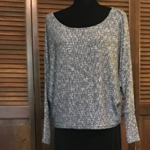 Gray Dolman Sleeve  Sweater